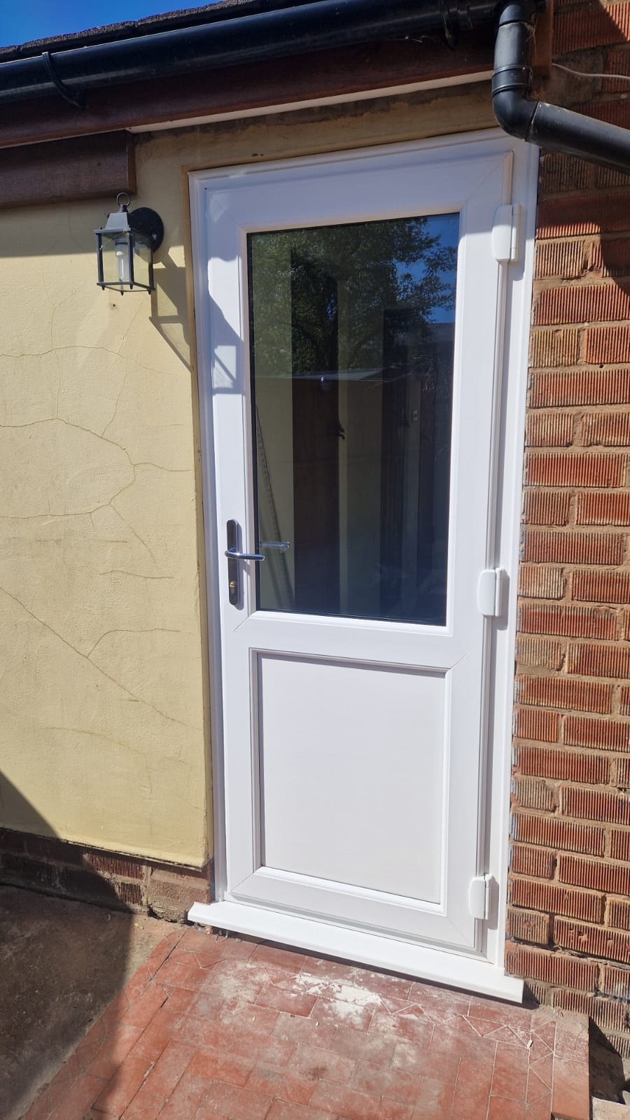 UPVC back door installation