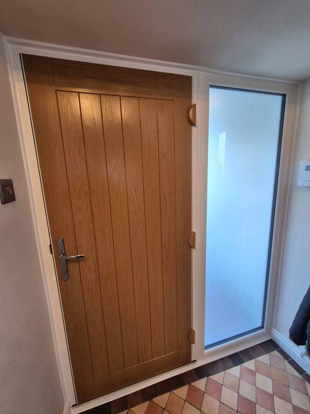 Front door viewed from inside
